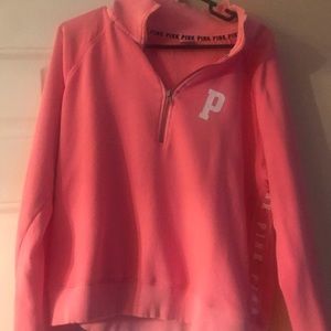 PINK half zip pullover